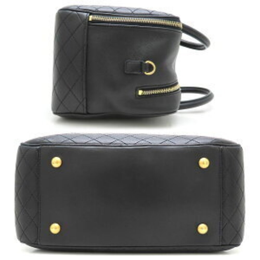 SAINT LAURENT PARIS Rear Duffle Bag Handbag Lambskin Black - Picture 2 of 9